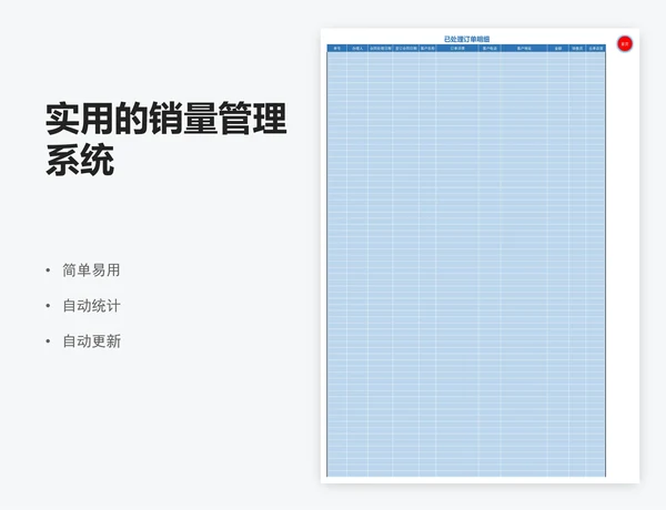 实用的销量管理系统