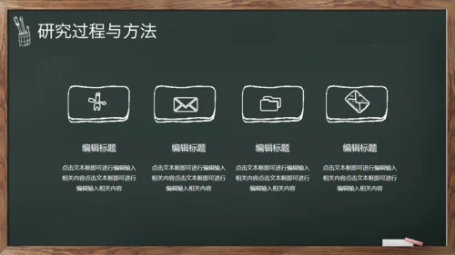 绿叶黑板毕业答辩通用PPT模板