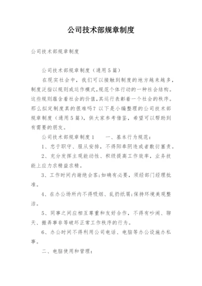 公司技术部规章制度_1.docx