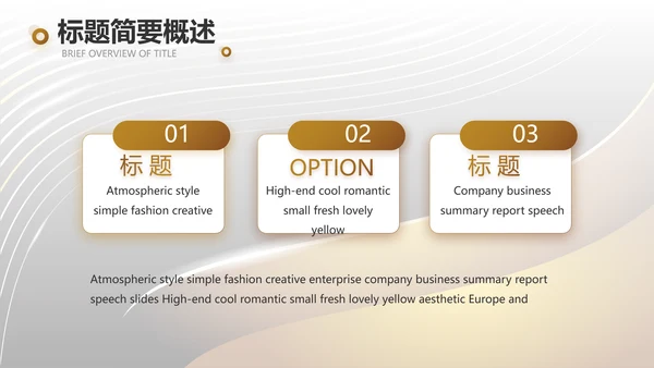 金色大气商业融资计划书PPT