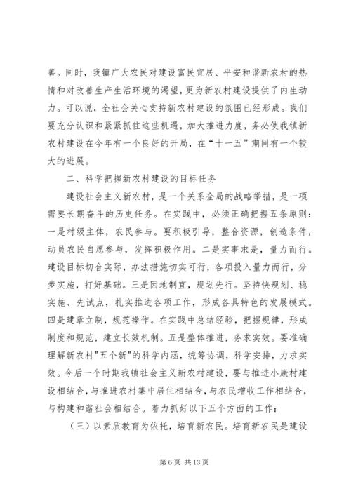 在全面推进社会主义新农村建设动员大会上的讲话.docx