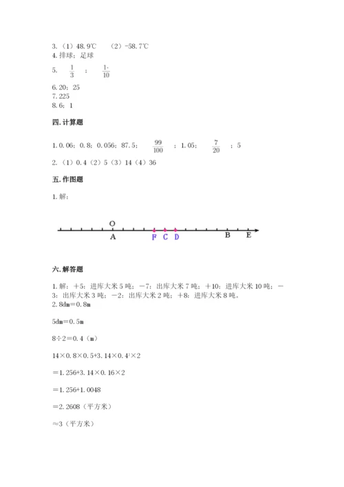 六年级下册数学期末测试卷及完整答案【必刷】.docx