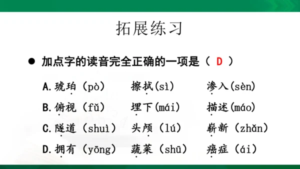 统编版语文四年级下册 第二单元 复习课件（共26张PPT）