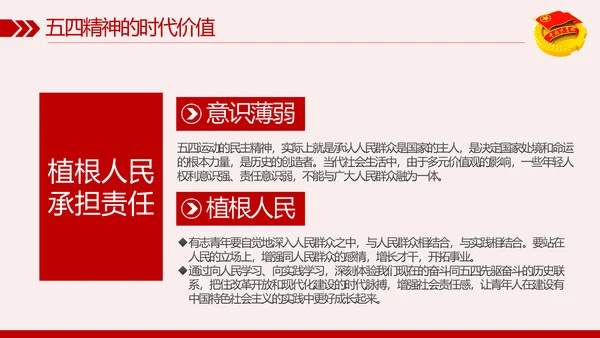 纪念五四运动101周年弘扬五四精神PPT模板