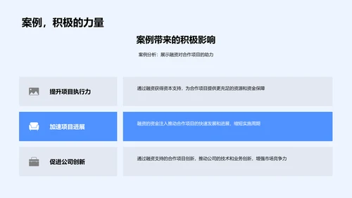 融资助力合作项目PPT模板