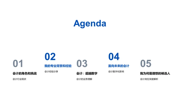 会计岗位竞聘演讲PPT模板