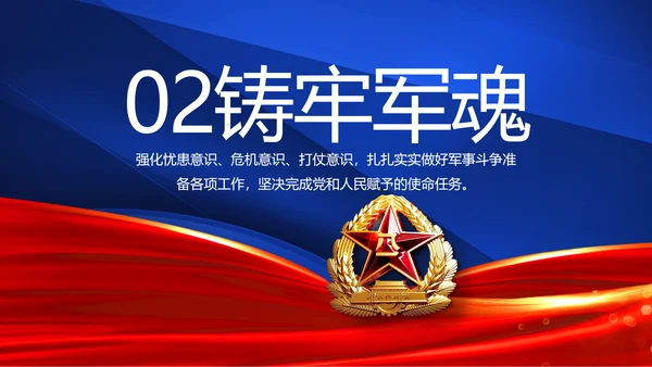 八一军事部队双争评比动态PPT