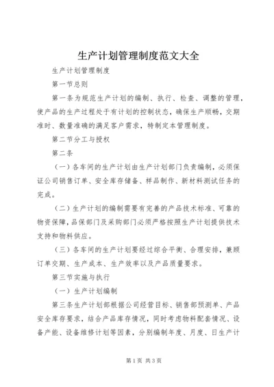 生产计划管理制度范文大全 (3).docx