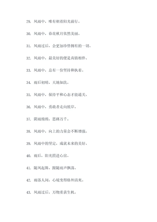 描写风雨的名言名句