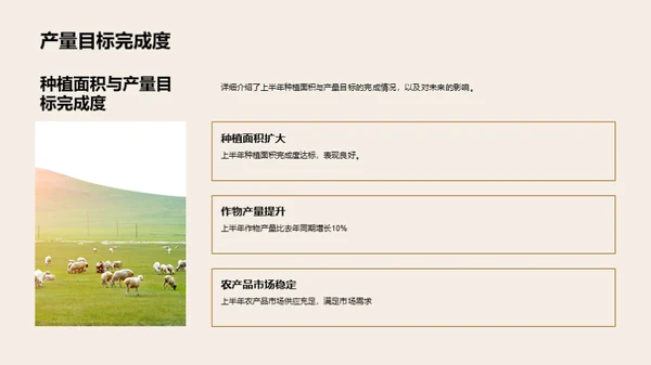 农林部门半年成果回顾