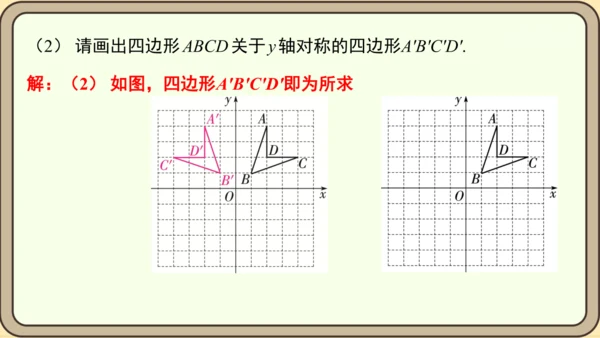 人教版数学八年级上册13.2.2 用坐标表示轴对称课件（共18张PPT）