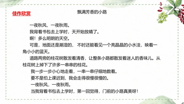 5 《铺满巴掌的水泥道》仿写指导课件