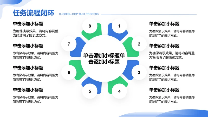创意风任务流程闭环PPT循环