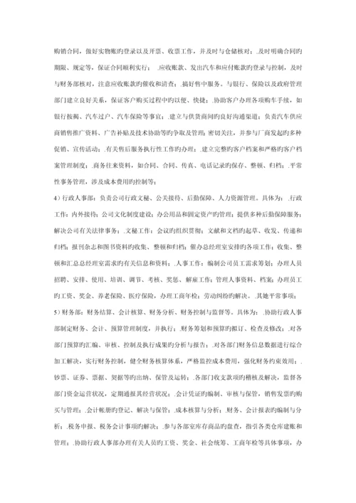 岗位职务专项说明书公共.docx