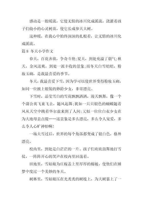 2024年最新乡村的冬天小学作文500字篇