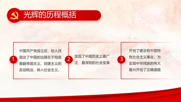 建党100周年大会七一讲话ppt党课