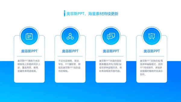 蓝色简约校园社团活动介绍