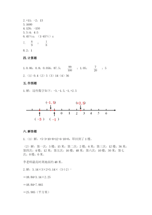 小升初六年级期末试卷含答案【培优b卷】.docx