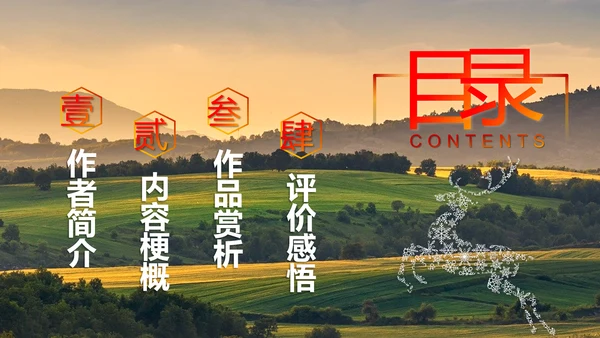 陈忠实《白鹿原》读书分享PPT模板