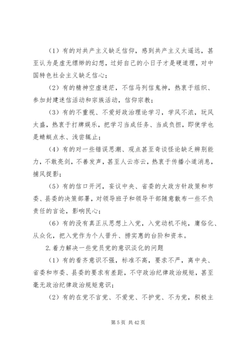 机关党建问题清单.docx