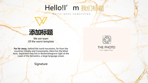 金色建筑装饰公司通用PPT动态模板