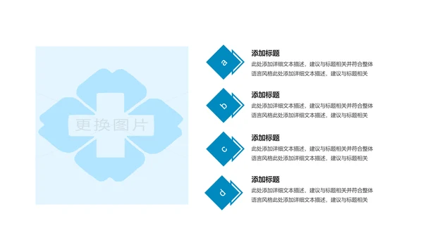 蓝色简约医疗医学科研行业PPT模板