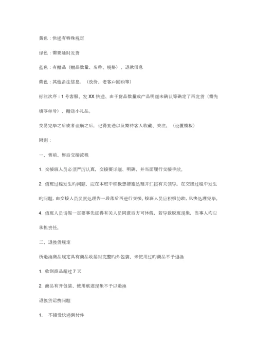 淘宝客服日常工作制度及绩效考核.docx