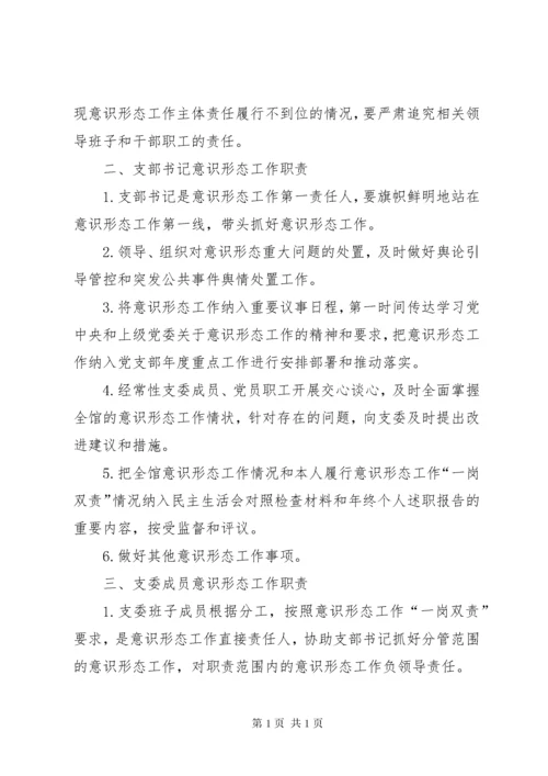 领导班子意识形态工作责任清单（多篇）.docx
