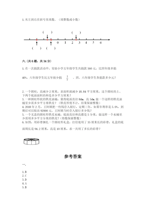 洛阳市小学数学小升初试卷附参考答案（达标题）.docx