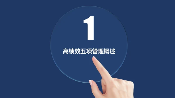 高绩效管理五项管理PPT模板