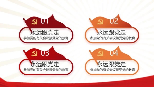 党支部党员学习工作总结汇报计划动态PPT模板