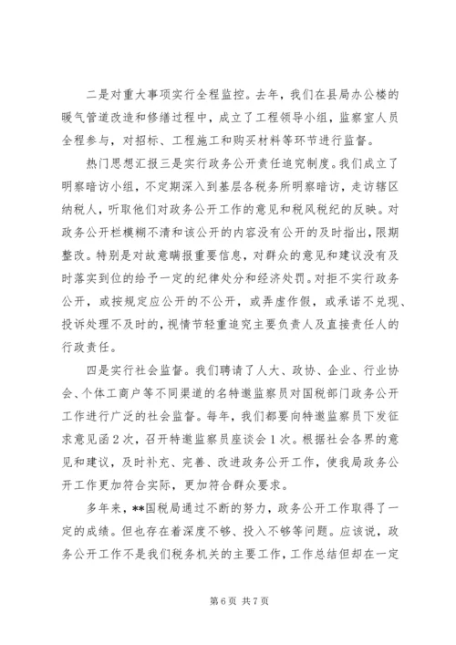 国税局政务公开工作经验做法汇报 (2).docx