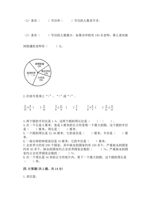 小学数学六年级上册期末考试卷含完整答案（名师系列）.docx