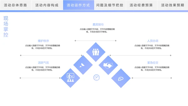 时尚线条商务活动策划方案书PPT模板