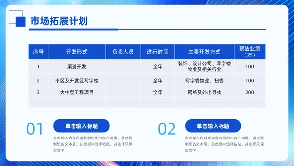 科技风蓝色励志乘风破浪销售年终总结PPT模板