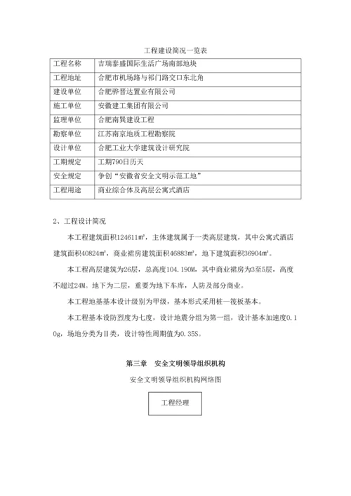 合肥地安全文明综合施工组织重点技术专题方案.docx