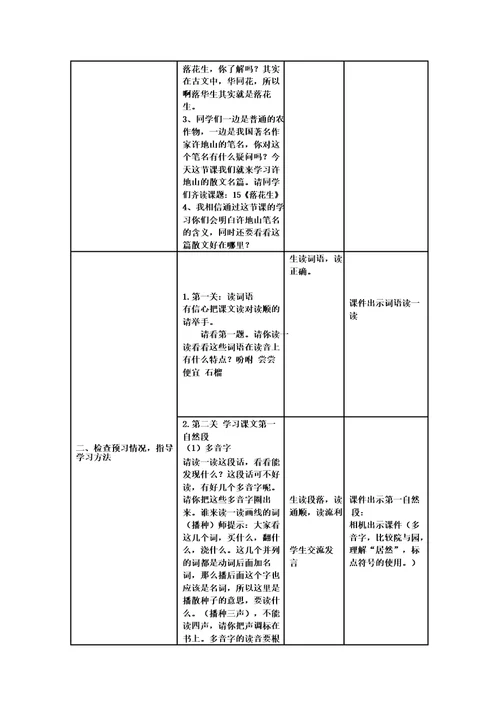 教学主题落花生