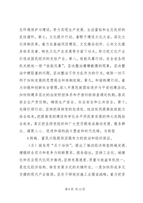 学习省第十二次党代会精神会议交流材料 (2).docx