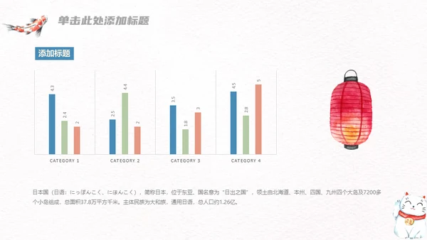 日系小清新kitty猫通用PPT模板