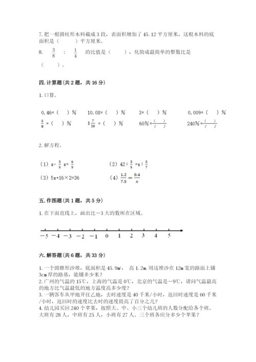 北京版六年级下册期末真题卷附答案（夺分金卷）.docx