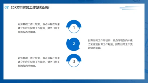 蓝色财务部工作总结通用PPT模板
