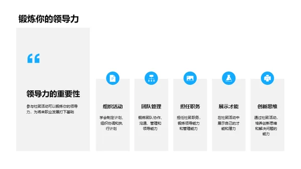 社团引领校园生活