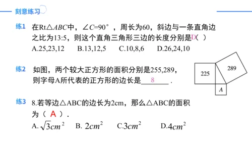 第17章 勾股定理复盘提升 单元复习课件（共26张PPT）-2023-2024学年八年级数学下册同步