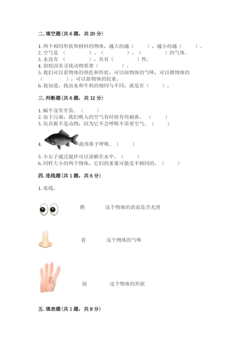 教科版小学科学一年级下册期末测试卷及参考答案【典型题】.docx