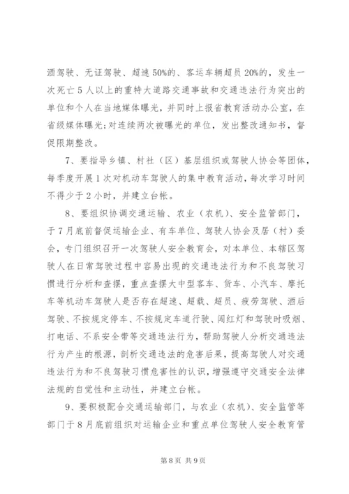 机动车驾驶人安全教育活动方案.docx