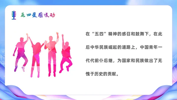 展板风五四青年节演讲比赛活动策划青春风采主题PPT模板