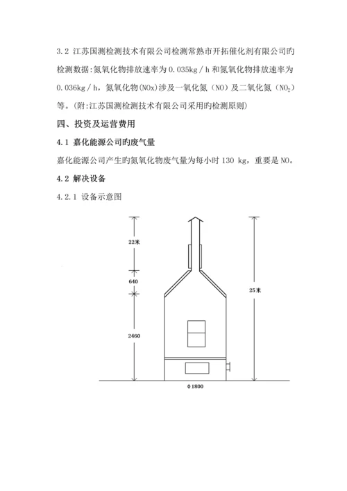 氮氧化物废气处理标准工艺专题方案.docx