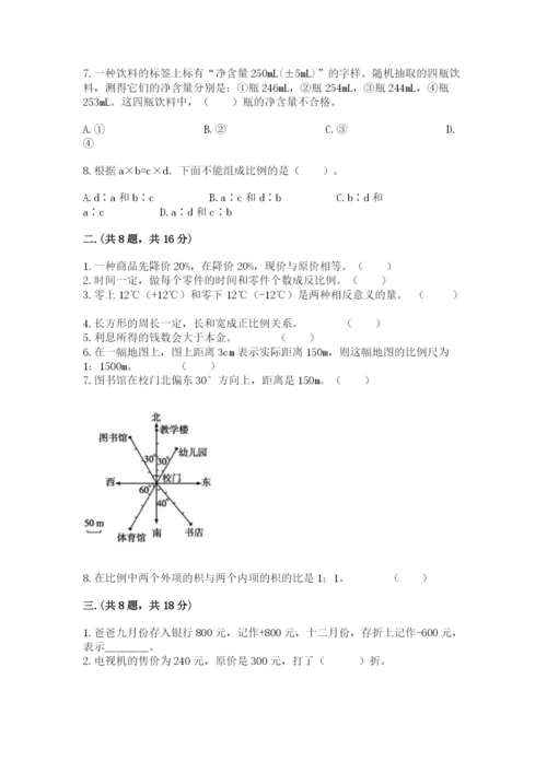 小学毕业班数学检测卷（基础题）.docx