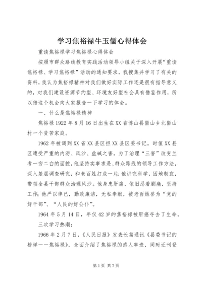 学习焦裕禄牛玉儒心得体会 (5).docx