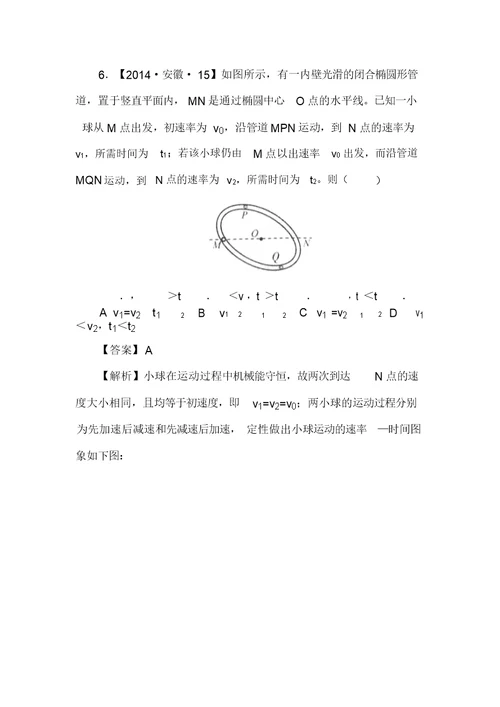 三年高考物理试题知识点分类汇编16